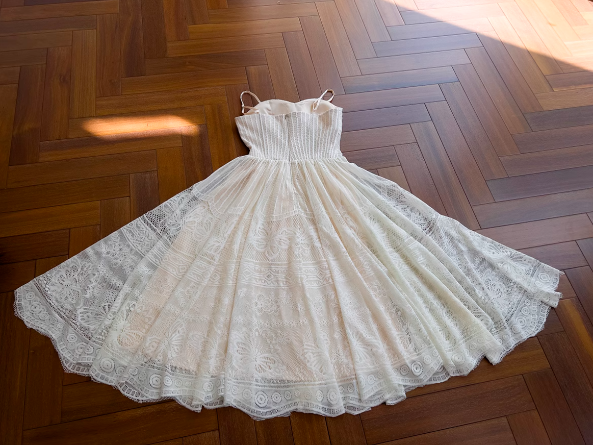 Vestido formal corto de tul color albaricoque, corte en A, vestido de fiesta color albaricoque ED0944