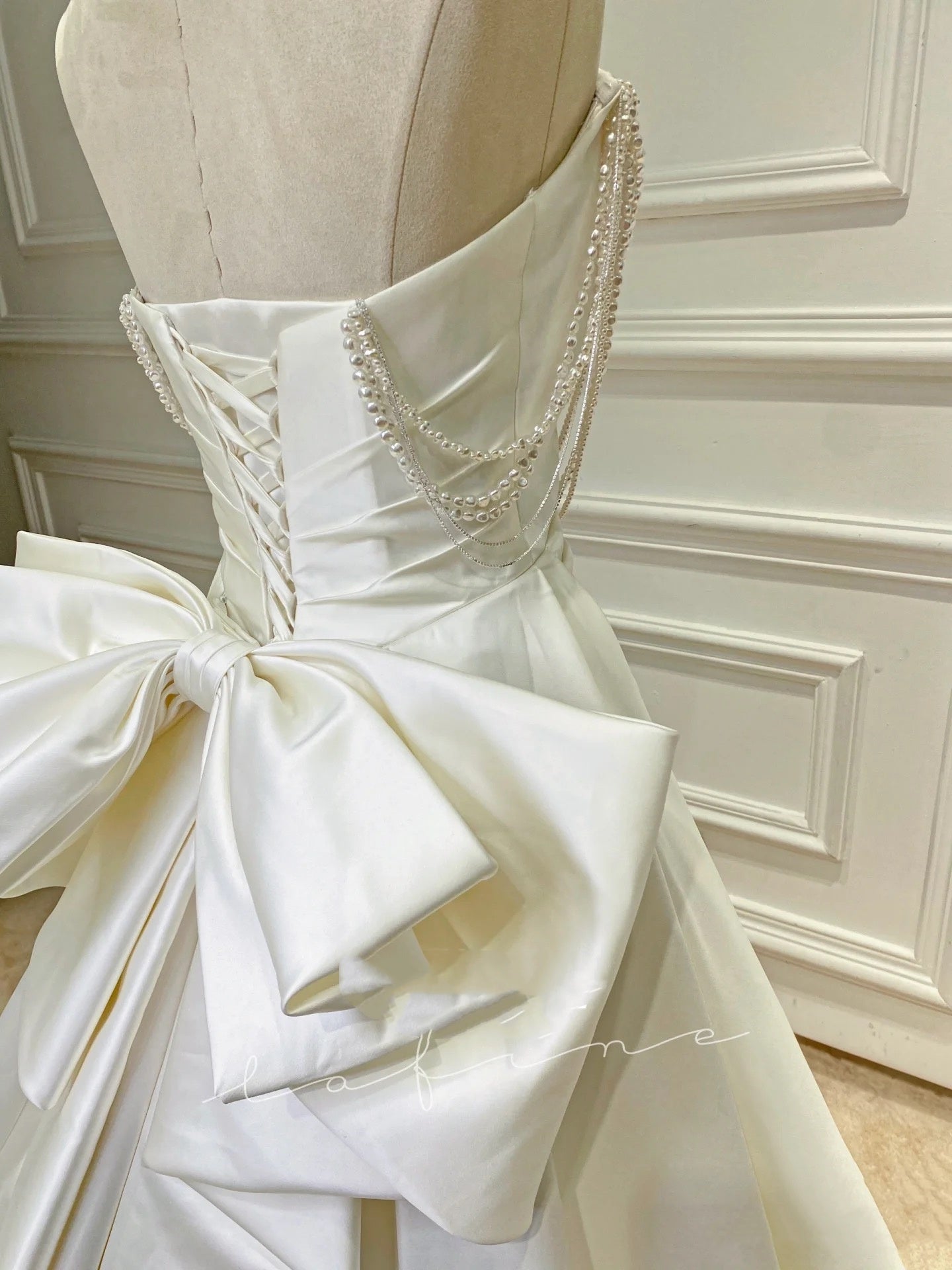 Vestido de novia clásico, corte en forma de corazón, satén, largo, blanco, elegante, DH749