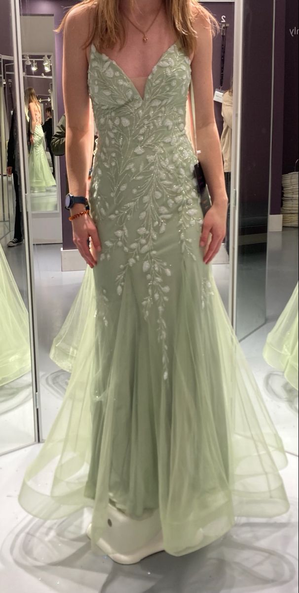 Beautiful Mermaid Spaghetti Straps Tulle Applique Long Prom Dress,Evening Dress GG1842