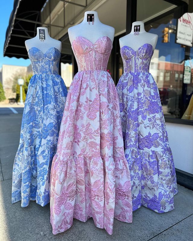 Obsessed A Line Sweetheart Satin Embroidered Flower Long Prom Dress,Evening Dress GG1952