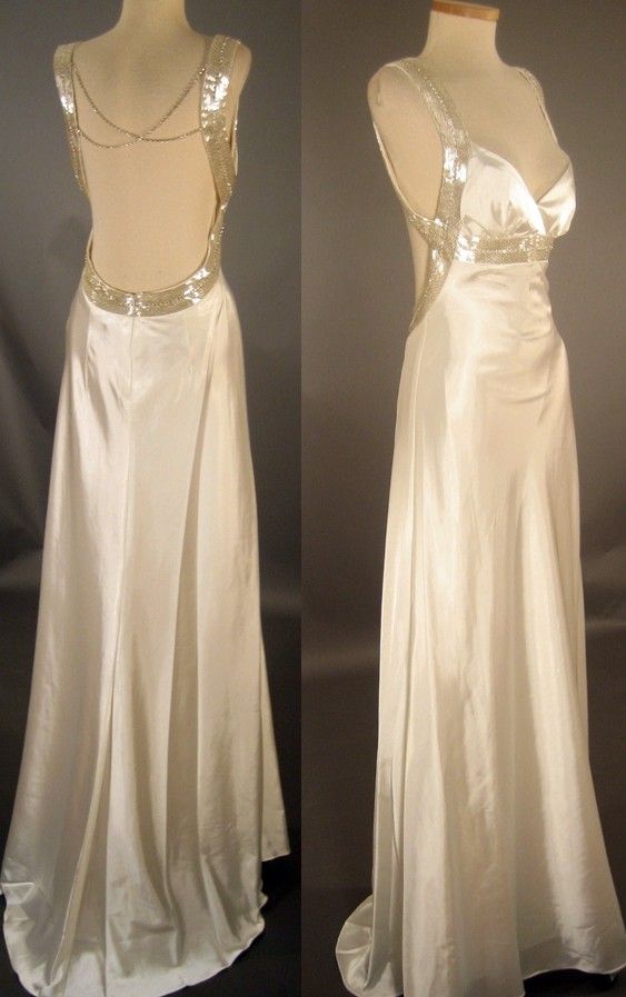 Impresionante vestido de fiesta largo de satén con lentejuelas y tirantes finos, espalda descubierta, GG2385