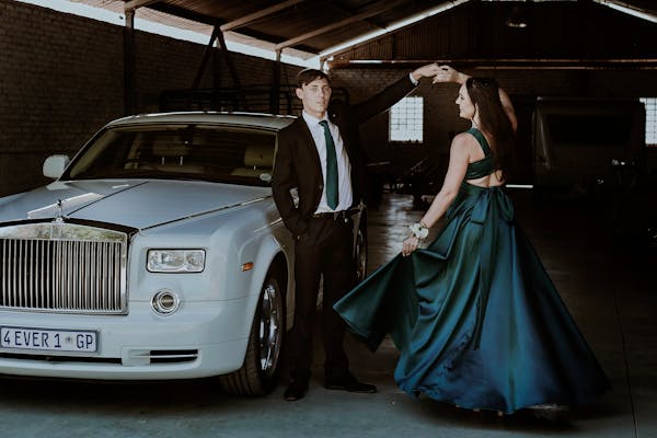 Classy A Line V Neck Dark Green Satin Long Prom Dress, Party Dress, Evening Dress GG2497