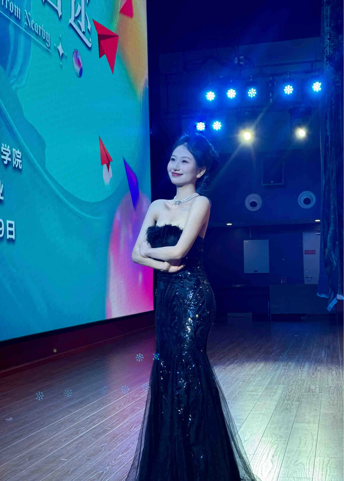 Hermoso vestido de fiesta largo de sirena negro sin tirantes de tul con lentejuelas, vestido de fiesta, vestido de noche GG2589
