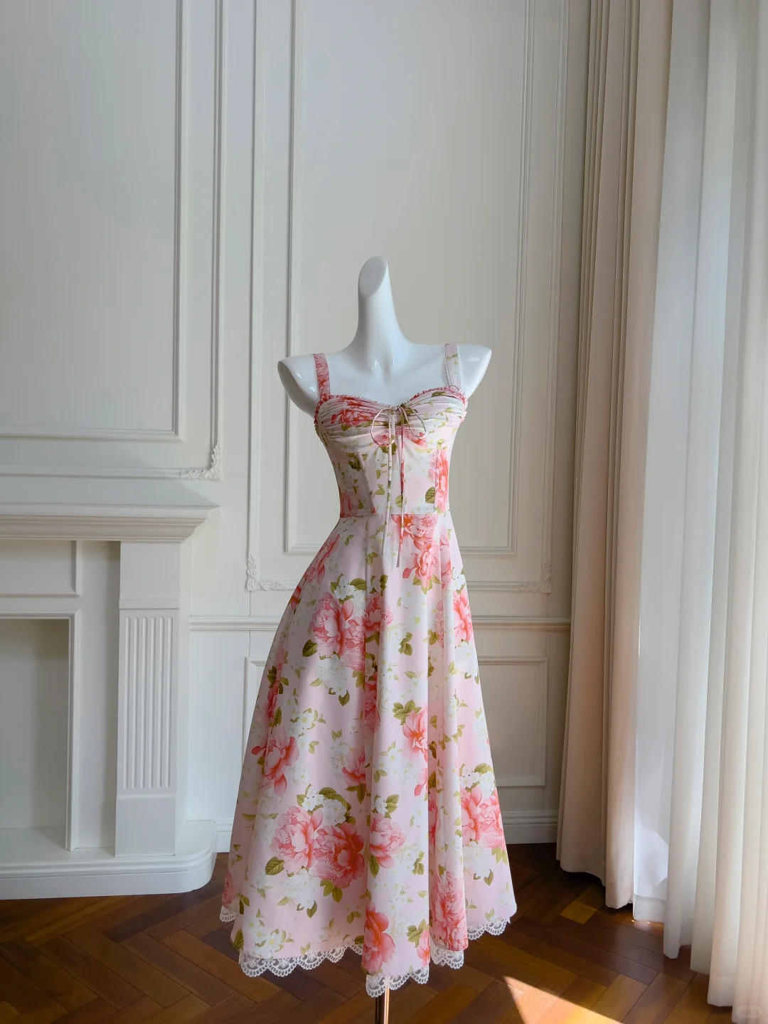 Hermoso vestido largo de gasa con escote en forma de A y estampado de corazón, para fiesta de graduación o de noche GG2636
