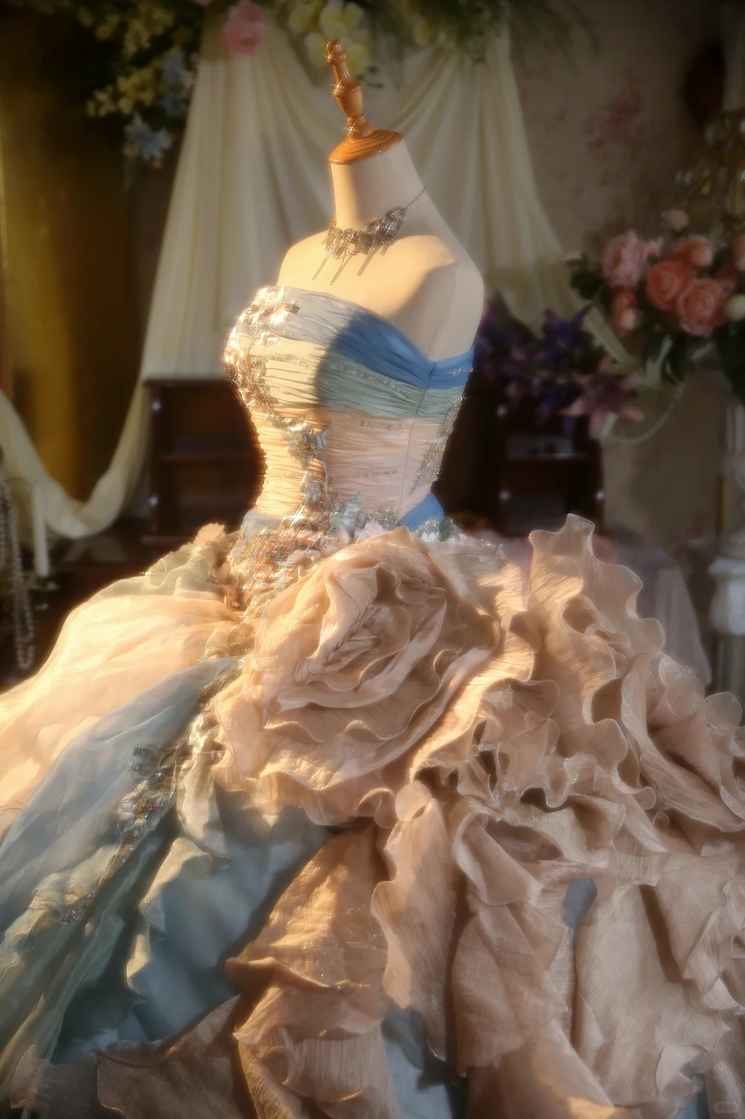 Vestido de fiesta vintage de satén, sin tirantes, de gasa, con apliques, largo, para graduación, noche, GG2858