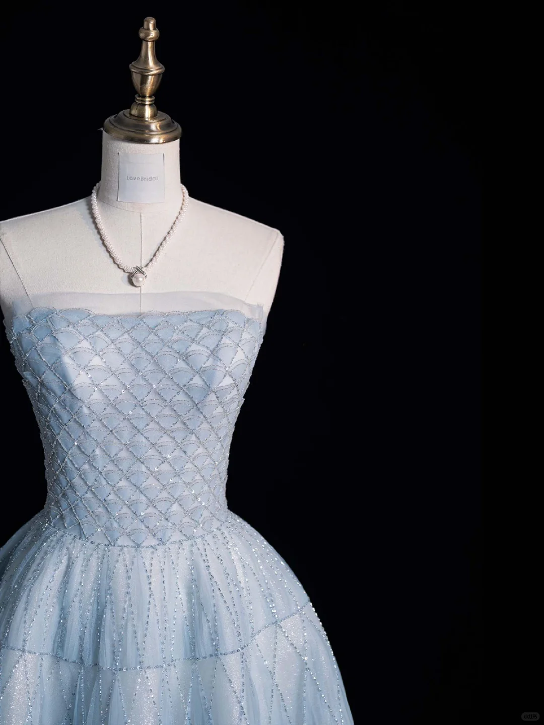 Hermoso vestido de fiesta largo de tul sin tirantes y con cuentas, vestido de fiesta, vestido de noche GG2886