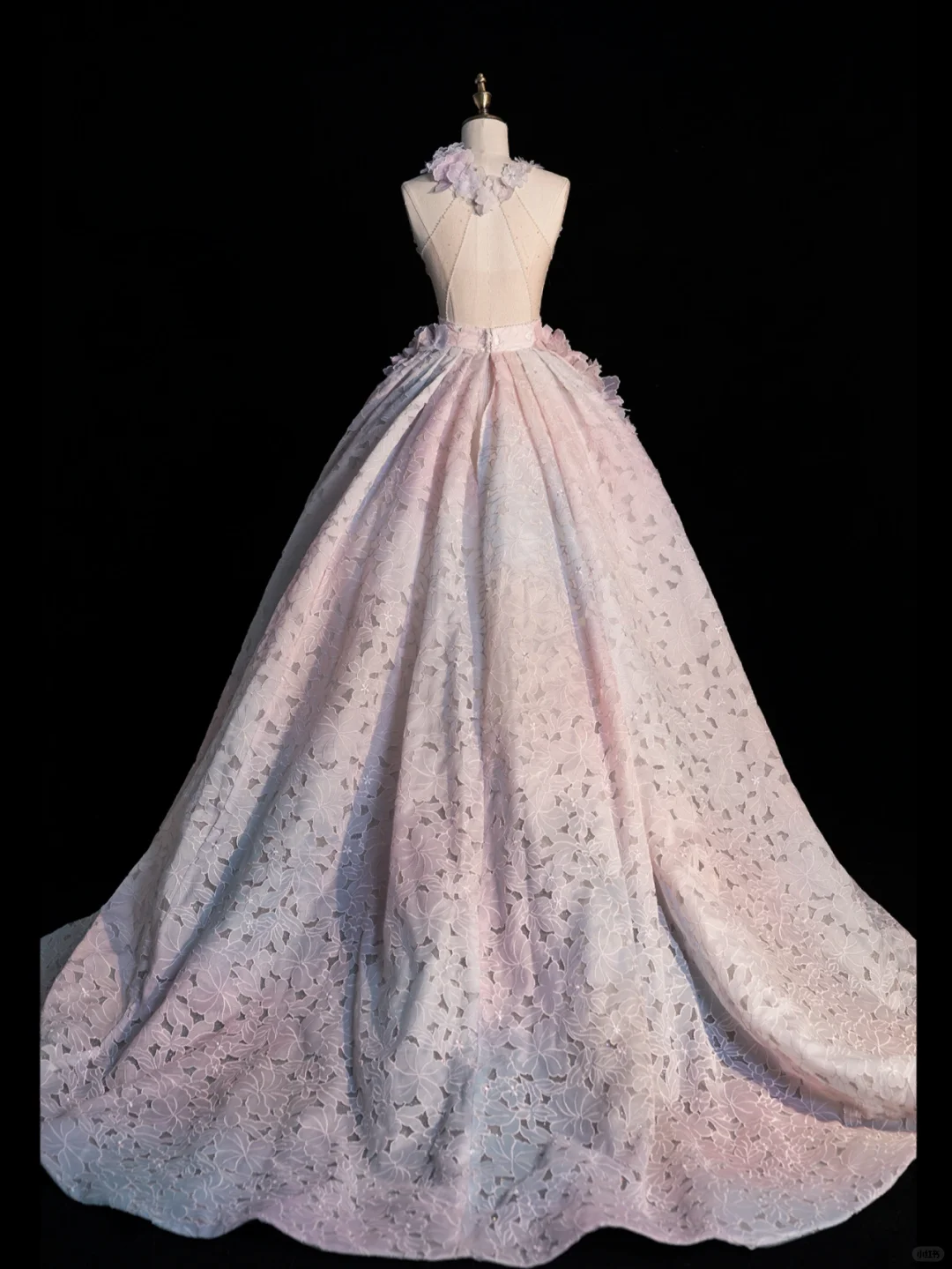 Vestido largo de fiesta con cuello halter y apliques de satén, vestido de fiesta, vestido de noche GG2887