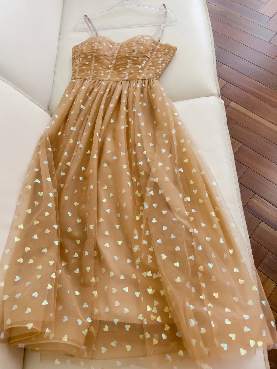 Vestido largo de fiesta, de noche, con escote en A, de tul y lentejuelas, con tirantes finos, GG2903
