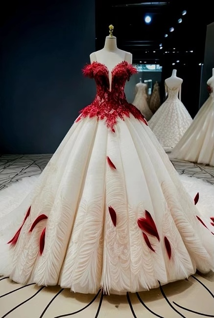 Vestido de novia largo de tul con hombros descubiertos y encaje GG2985