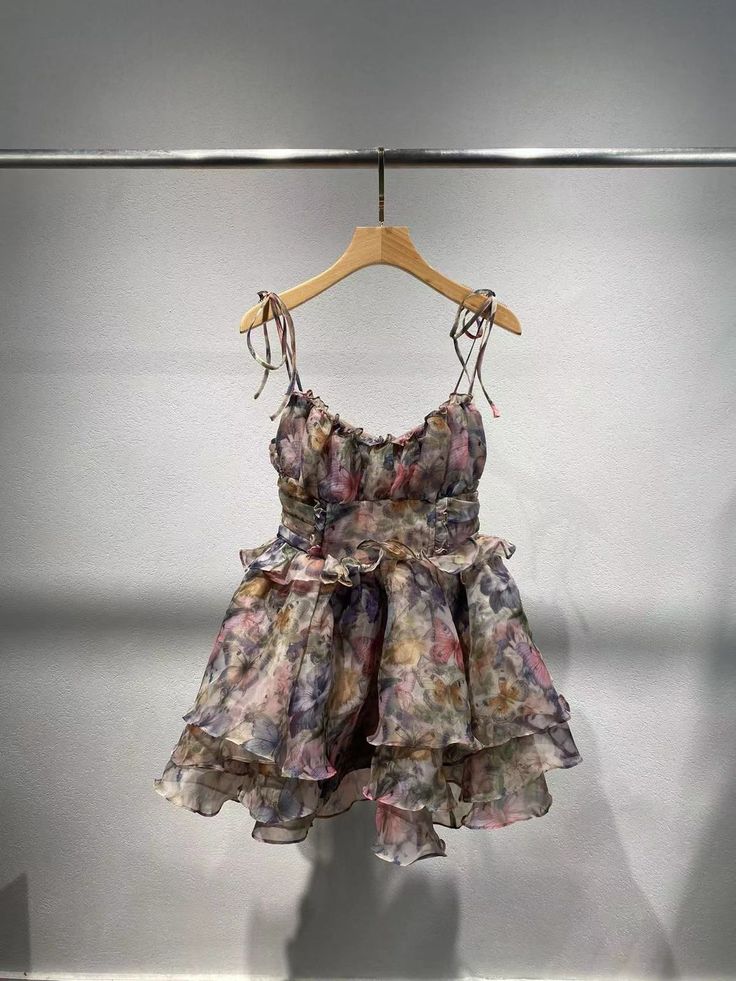 Vestido corto elegante de gasa con tirantes finos, corte A, para fiesta de bienvenida y cumpleaños GG3273