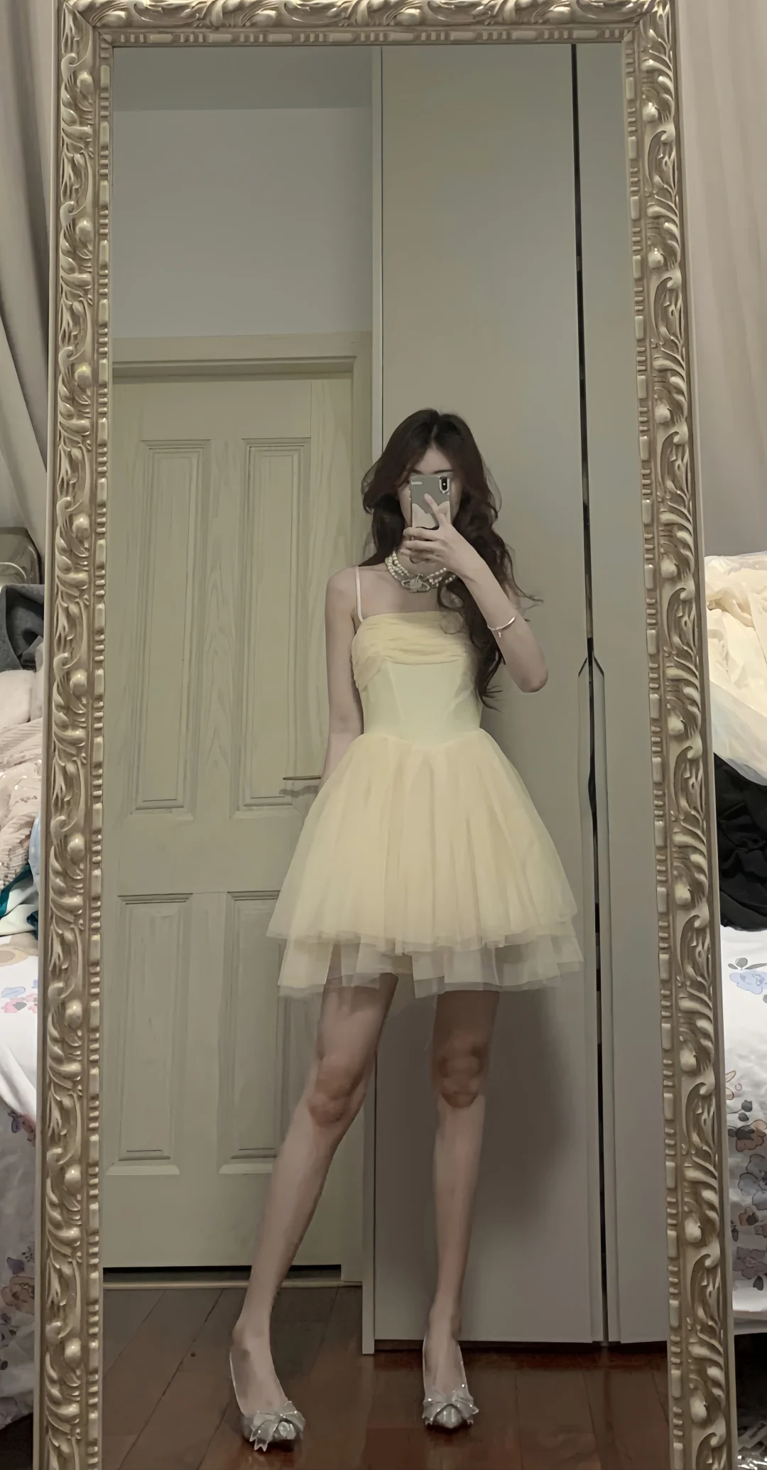 Vestido de fiesta corto de tul y gasa, sin tirantes, corte A, para regreso a casa y cumpleaños, GG3369