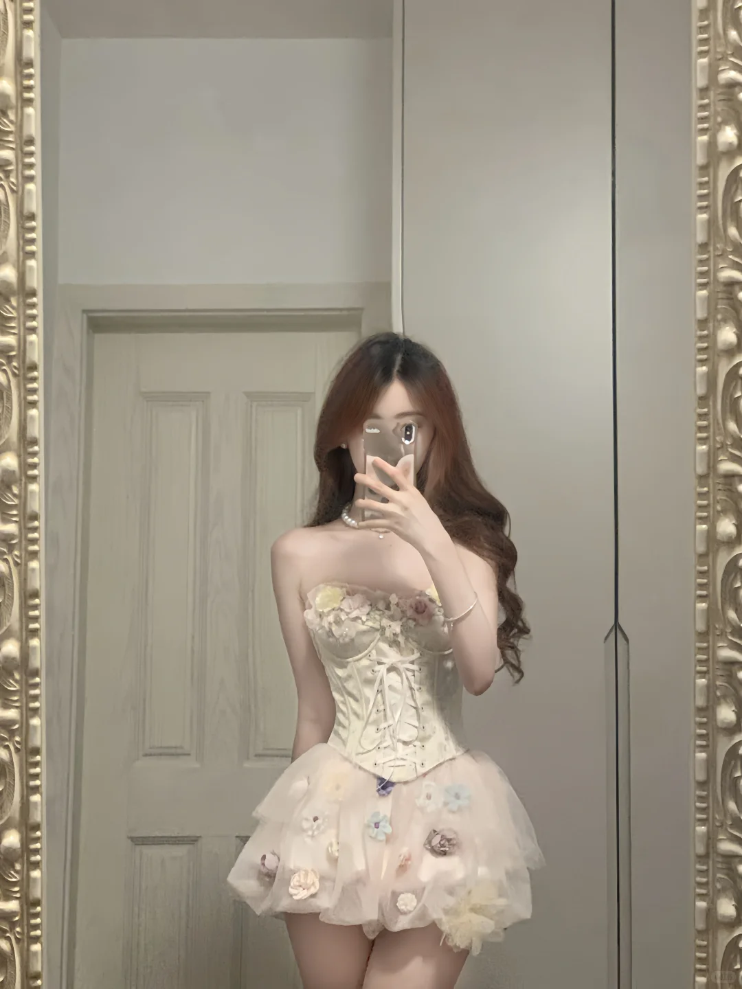Vestido de fiesta corto con apliques de tul satinado, sin tirantes, corte A, para regreso a casa y cumpleaños, GG3370