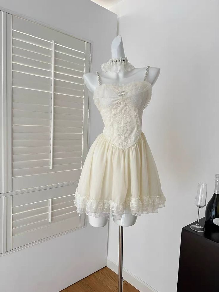 Cute A Line Spaghetti Straps Chiffon Lace Short Prom Dress,Homecoming Dress,18th Birthday Dress GG3554