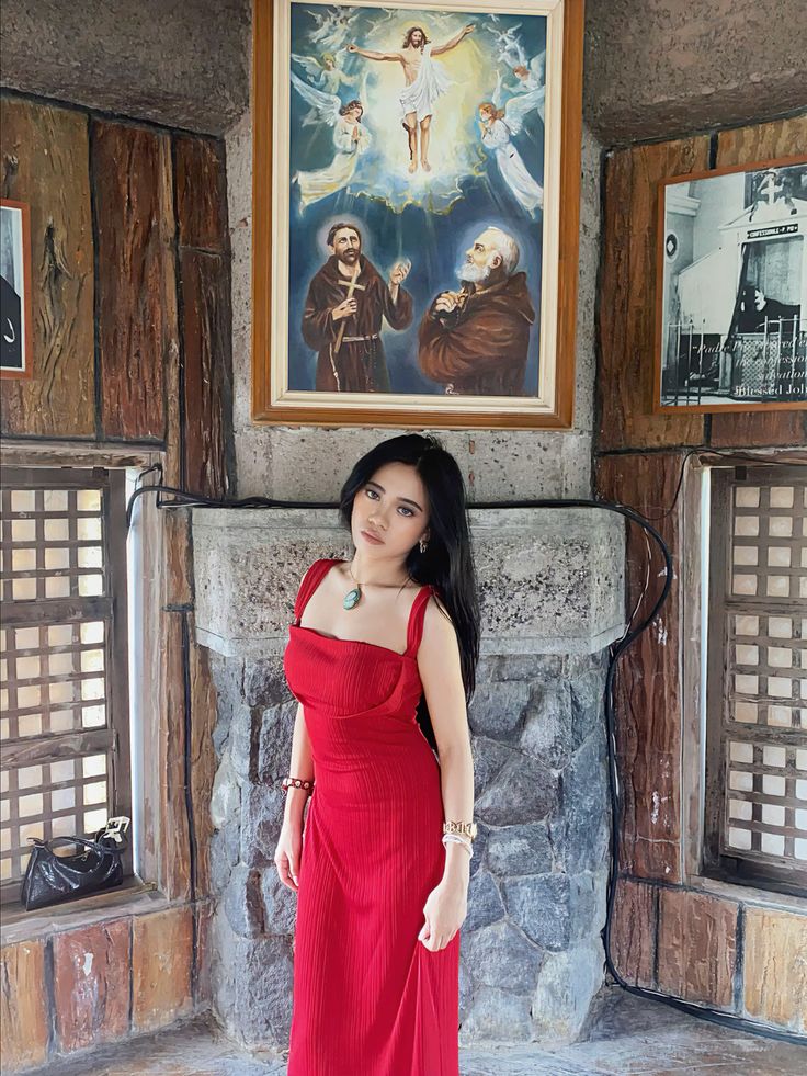 Vestido de fiesta largo de satén con corte sirena, sencillo, rojo, cuadrado, para graduación, noche, GG3845
