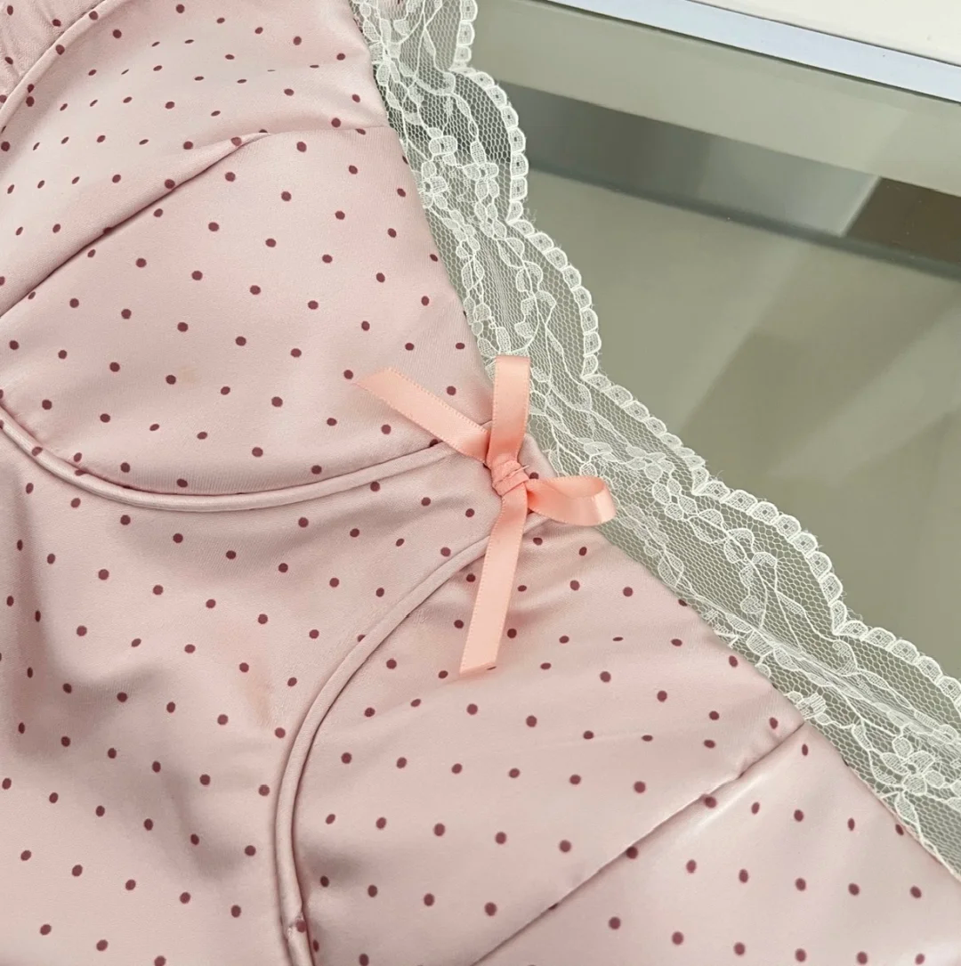 Vestido corto elegante de satén con tirantes finos, encaje y lunares para fiesta de bienvenida, para verano, para 17.º cumpleaños, GG4045