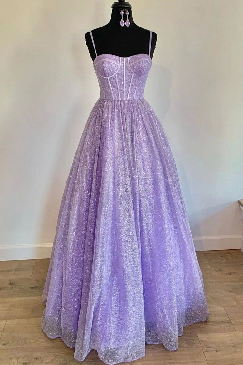 Pink Sweetheart A-Line Floor Length Long Prom Dress With Pockets GP545