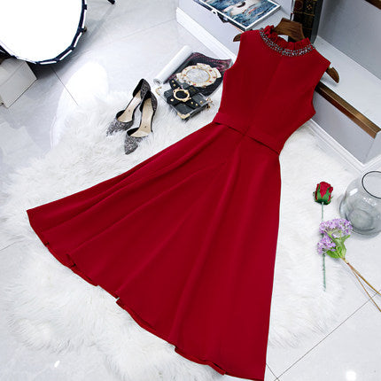 Simple Red Hoco Dress Short Homecoming Dresses SH137