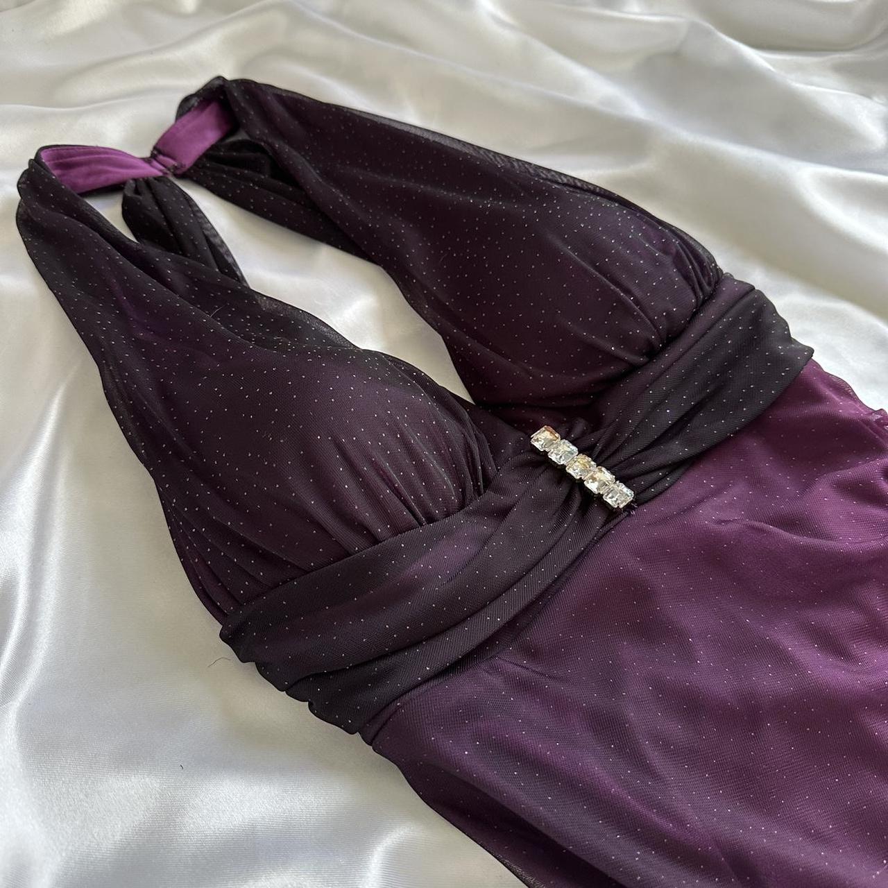 Charming Purple Gradient Long Prom Dress Wed Dress Formal Gown