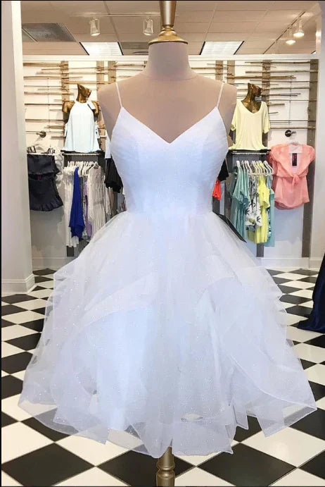 Vestidos de fiesta rojos brillantes con tirantes