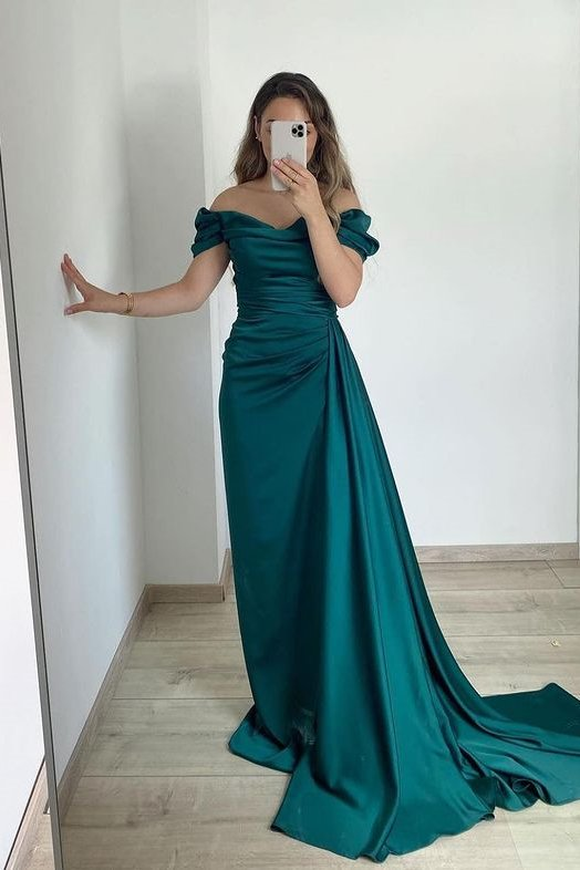 Strapless Off-The-Shoulder Mermaid Prom Dress With Ruffles Online gh650
