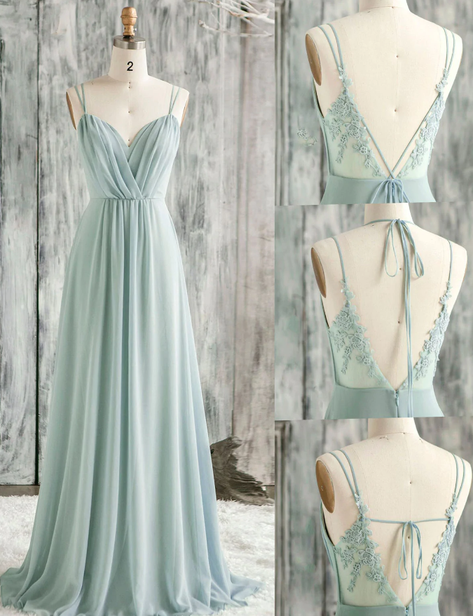 Simple green v neck lace long prom dress green evening dress fg1500