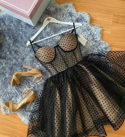 black hoco dresses short birthday dress cocktail dresses fg2096