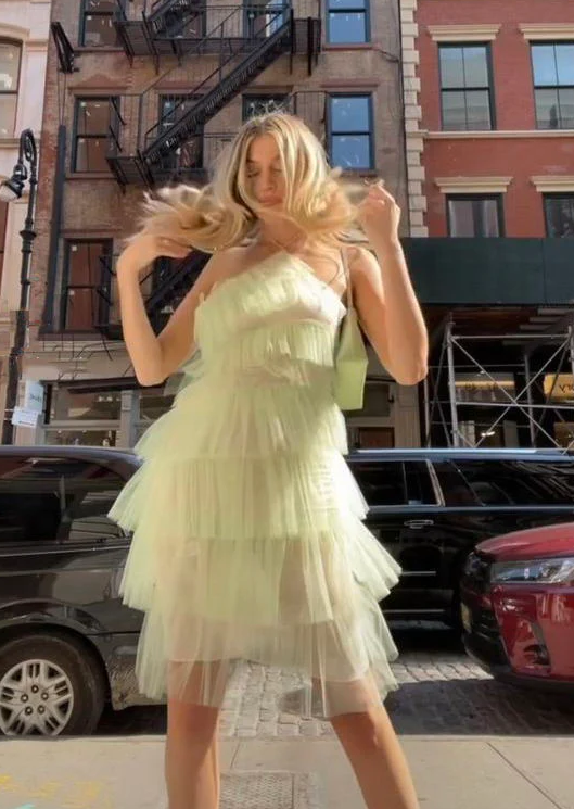 New Halter Short Bridesmaid Dresses, Layered Tulle Bridesmaid Dresses fg1406