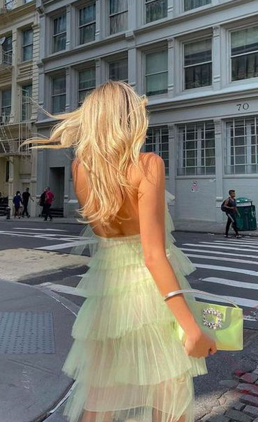 New Halter Short Bridesmaid Dresses, Layered Tulle Bridesmaid Dresses fg1406