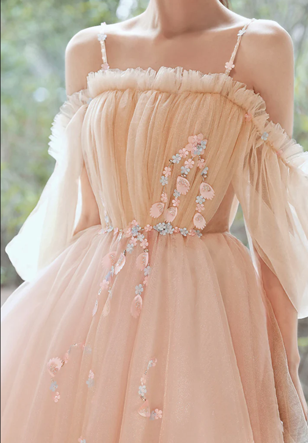 Cute tulle applique short prom dress homecoming dress fg1084