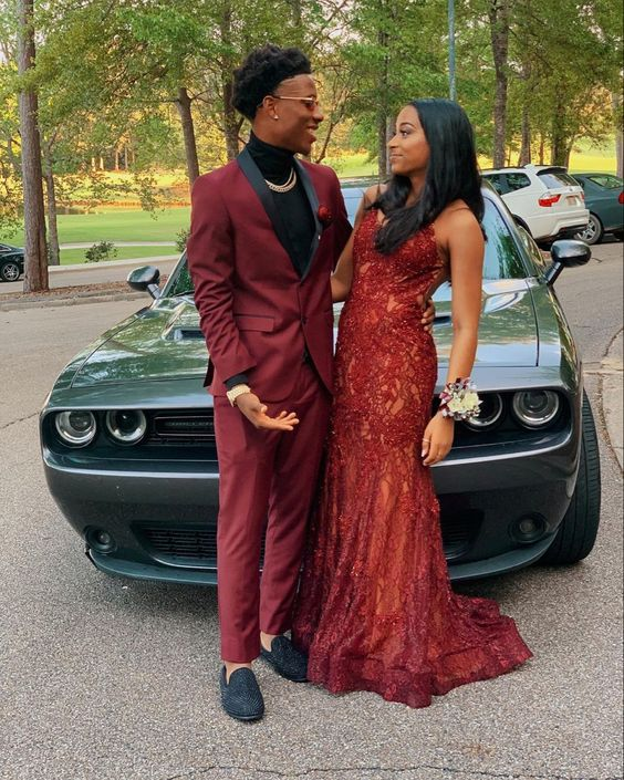 Burgundy Mermaid Prom Dresses, Fashion Evening Dresses fg1618