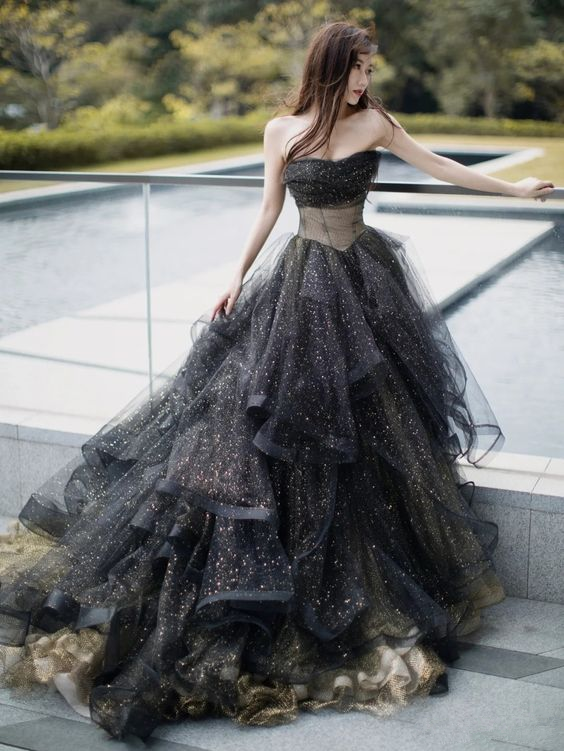 Stunning Long Ball Gown Evening Dresses A Line Prom Gowns fg4080