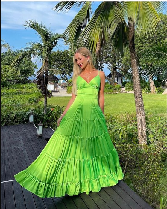 Apple Green Prom Dresses Long Evening Dresses fg2169