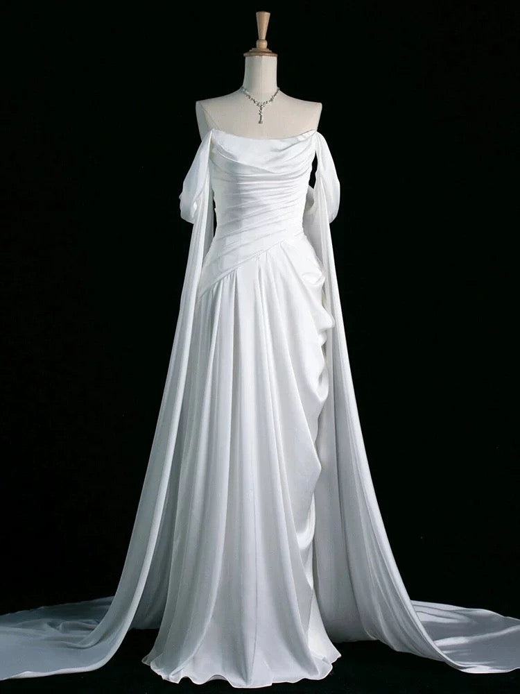 Vestidos de fiesta de satén de lujo, vestidos de noche para boda, vestidos de fiesta