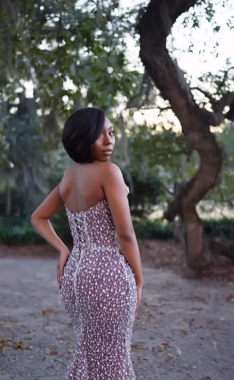 Hermoso vestido de sirena con lentejuelas negras para niña negra, vestido de fiesta para cumpleaños número 23, atuendos de cumpleaños para mujer D2584