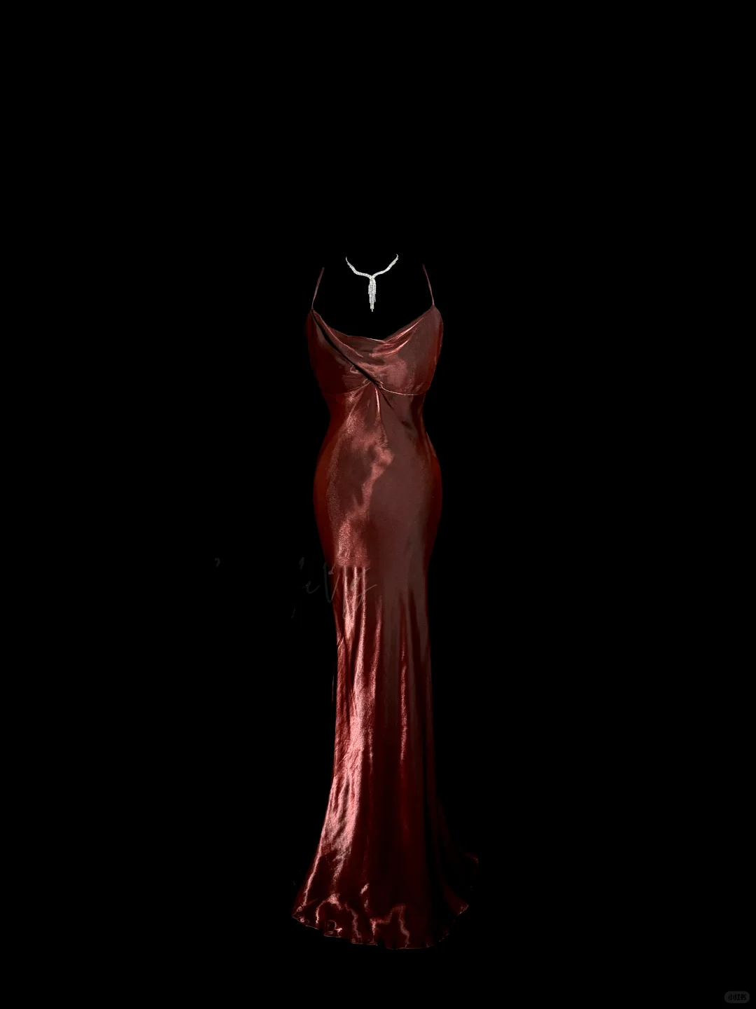 Modest Mermaid Spaghetti Straps Burgundy Prom Dress Ruffle Long Party Dress S2935