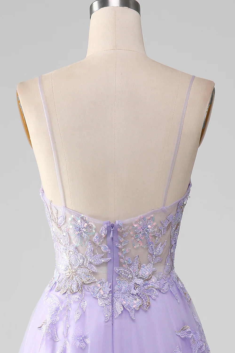 Vestido de fiesta de lentejuelas con bordado en forma de A TP1374