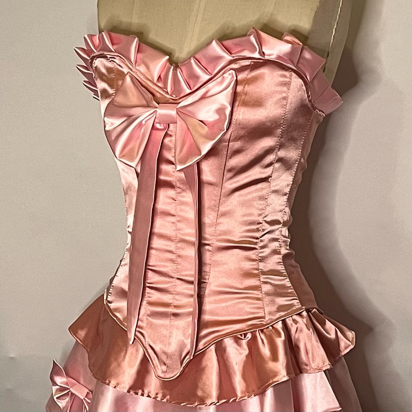 Vestido mini de satén rosa dulce de dos piezas, sin tirantes, con escote corazón, para fiesta de cumpleaños y graduación, TP2180