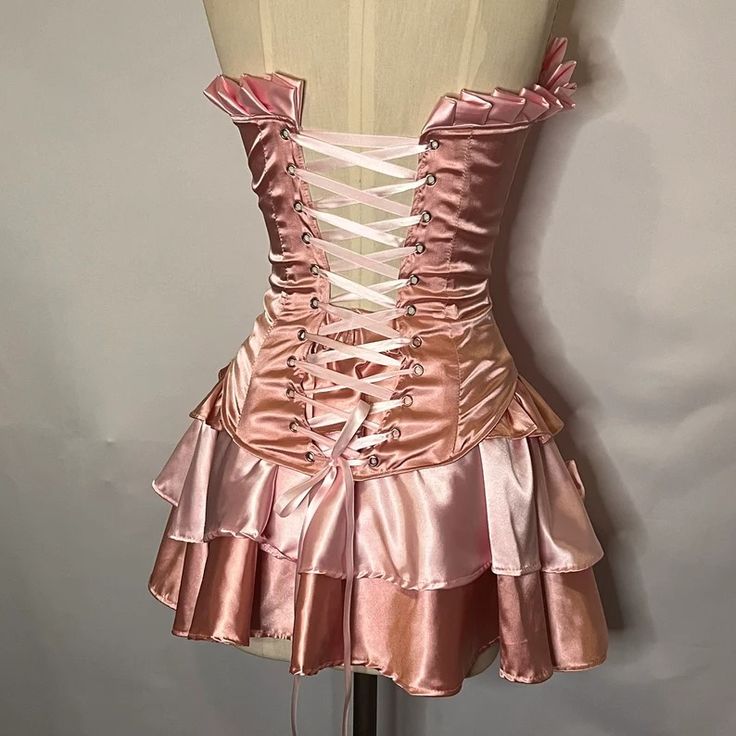 Vestido mini de satén rosa dulce de dos piezas, sin tirantes, con escote corazón, para fiesta de cumpleaños y graduación, TP2180