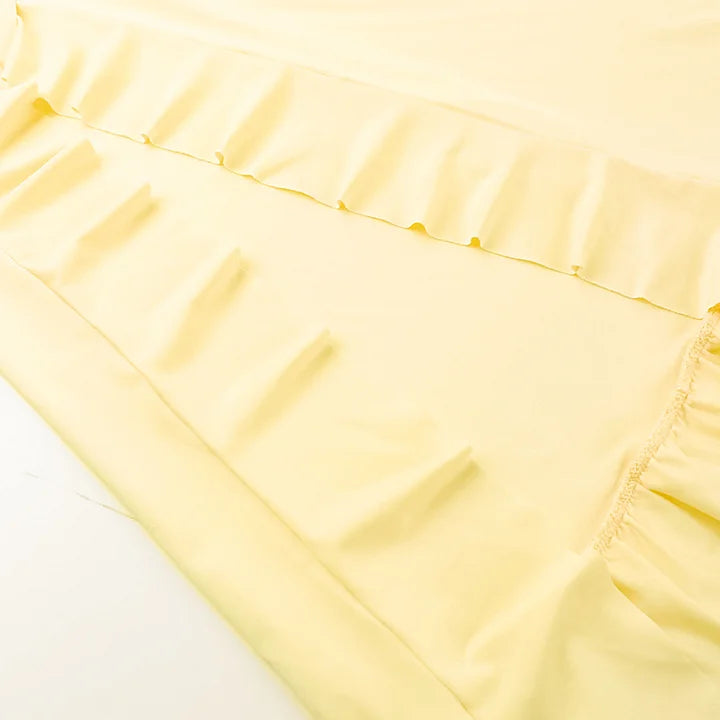 Elegante vestido de noche amarillo claro con tirantes y escote en V TP2344