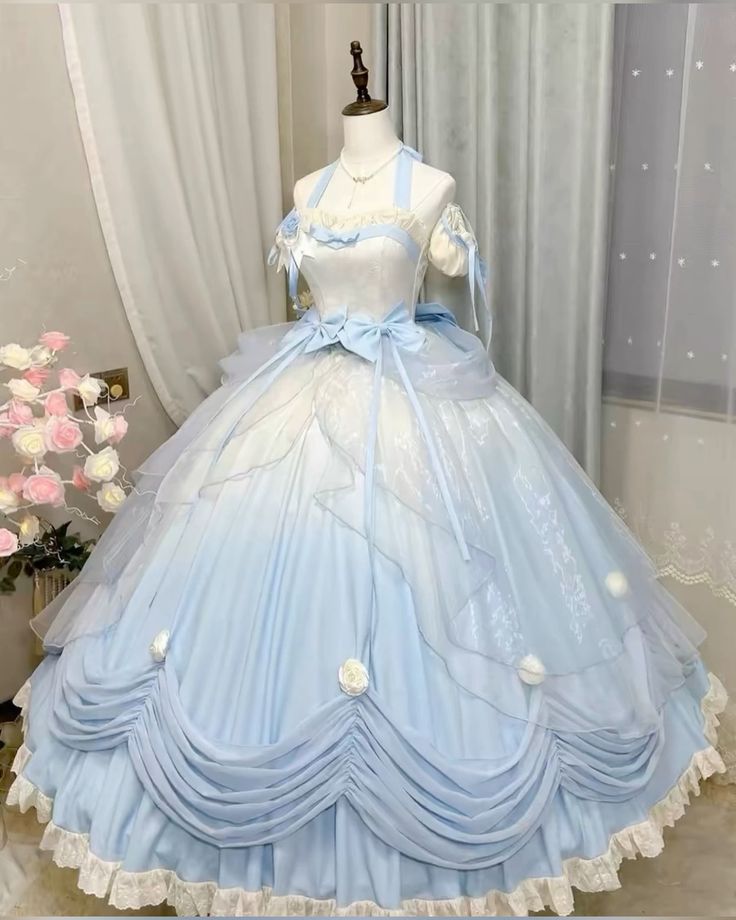 Vestido de quinceañera con escote halter, corte en A, lazo, para fiesta de cumpleaños, graduación, baile, TP2386