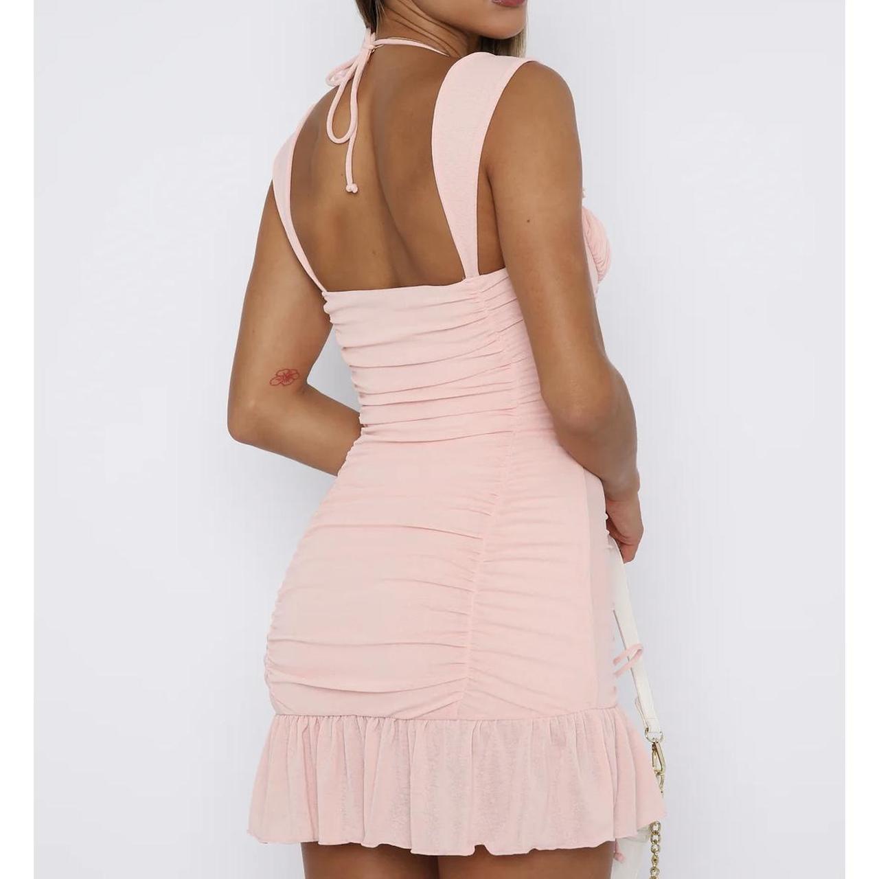 Sweetheart Pink Strapless Sleeveless Drawstring Mini Birthday Party Dress Homecoming Dress TP2410