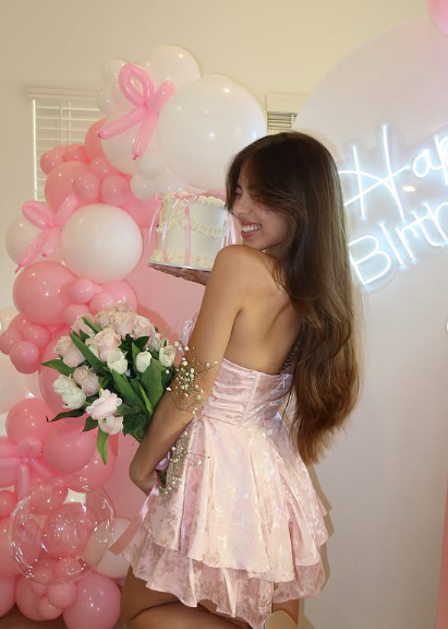 Sweetheart Pink Strapless Mini Birthday Party Dress Homecoming Dress TP2423