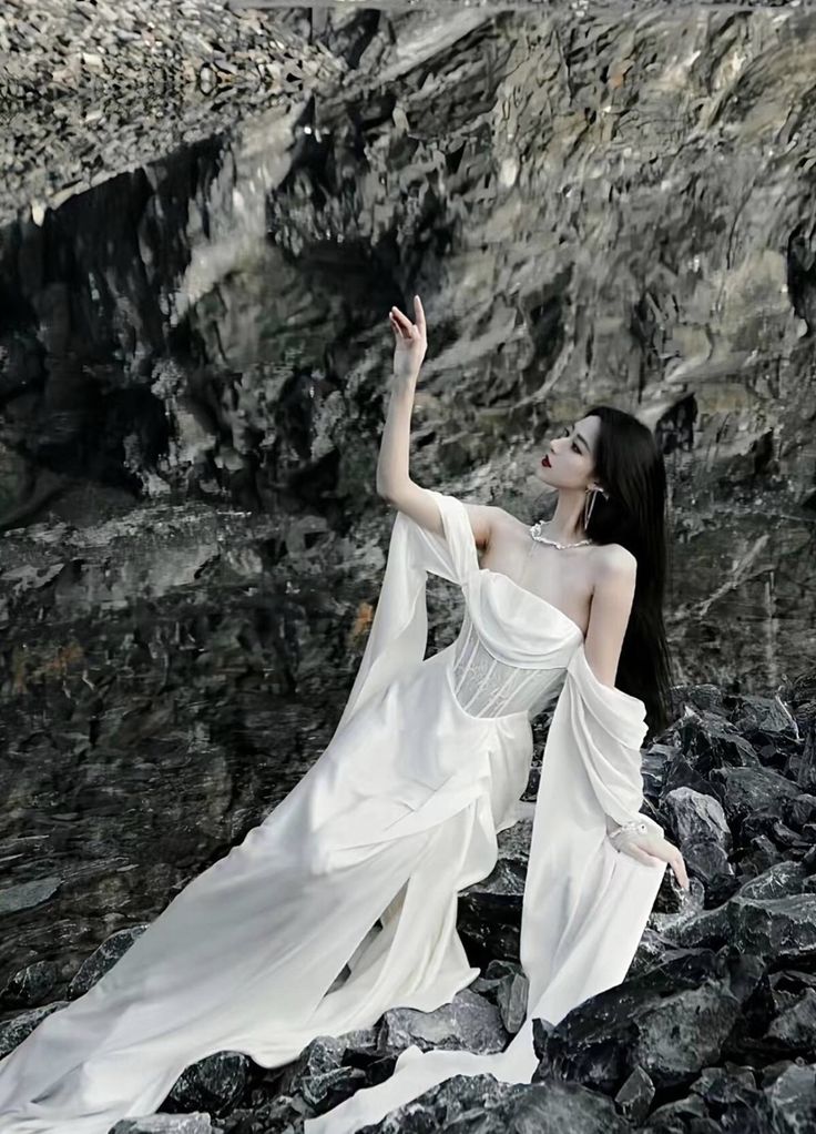 Elegante vestido de fiesta largo de satén blanco con hombros descubiertos para fiesta de verano, ideal para cumpleaños número 20 y cumpleaños número 18, W1007
