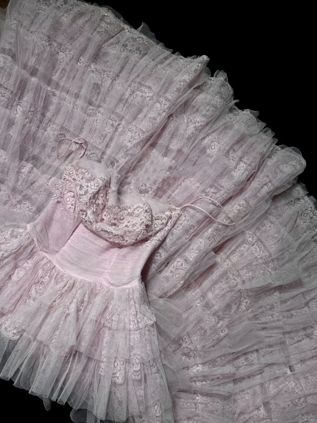 Hermoso vestido de fiesta sin tirantes de tul rosa claro, largo, para quinceañera, formal, de 15 años, para dulces 16, W839