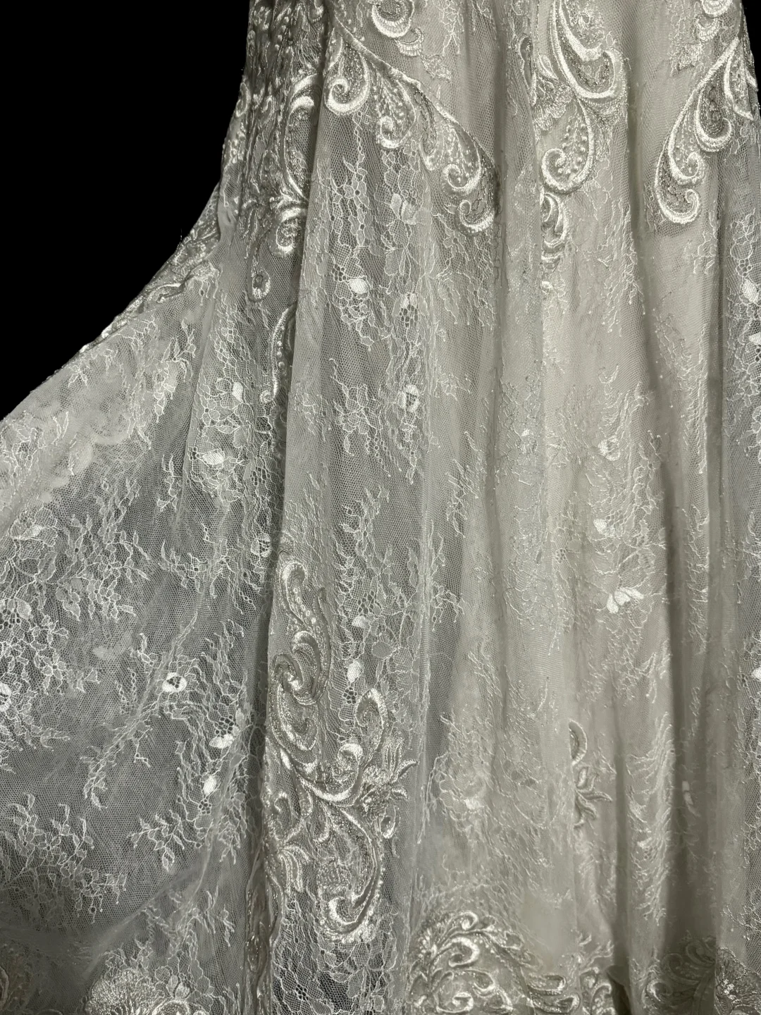 Vestido de novia vintage de sirena con tirantes finos y encaje, largo, estilo retro, W877