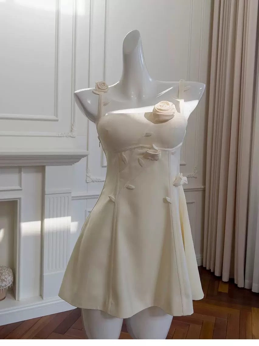 Bonitos vestidos de verano de satén sin mangas para adolescentes, de 16.º cumpleaños, estilo Hoco, minivestido para 18.º cumpleaños, vestidos de cóctel para mujer W909