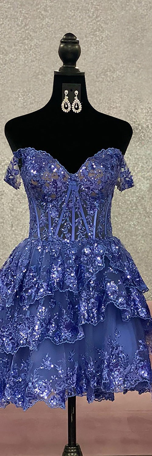 Vestido de fiesta negro único de corte A con hombros descubiertos y talla grande