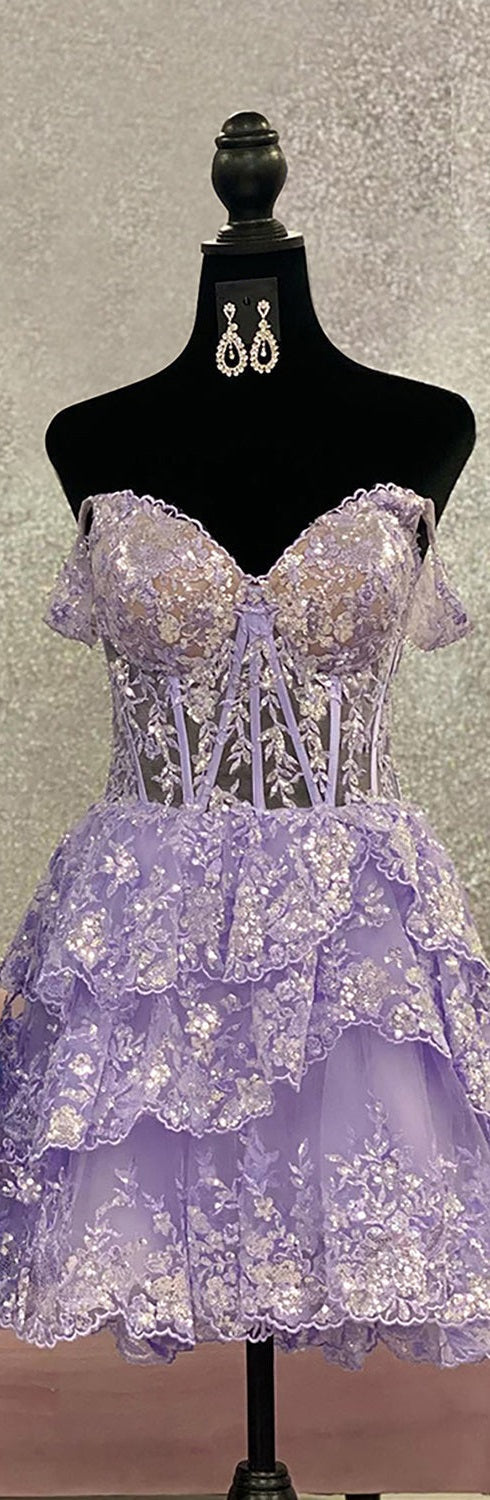 Vestido de fiesta negro único de corte A con hombros descubiertos y talla grande