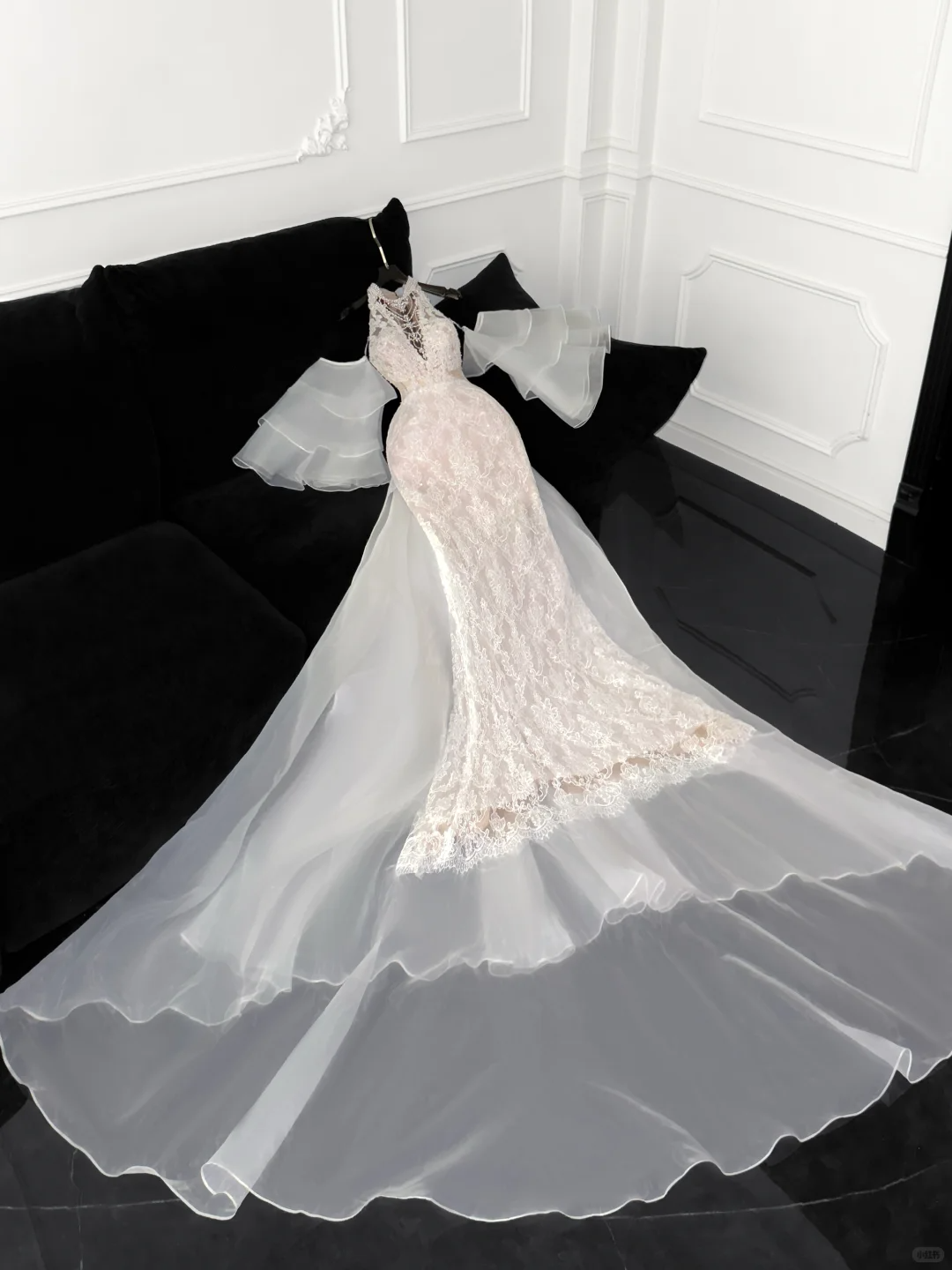 Elegant Ivory Applique Design Mermaid Wedding Dress Prom Dress Evening Dress TP4222