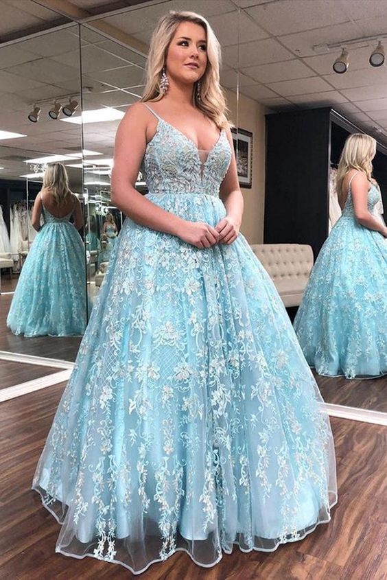 Lace Ball Gown Long Prom Dresses,Graduation School Party Dress cg22679